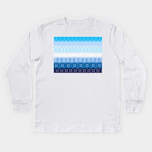 Spirograph Patterned Gay Male Flag Kids Long Sleeve T-Shirt